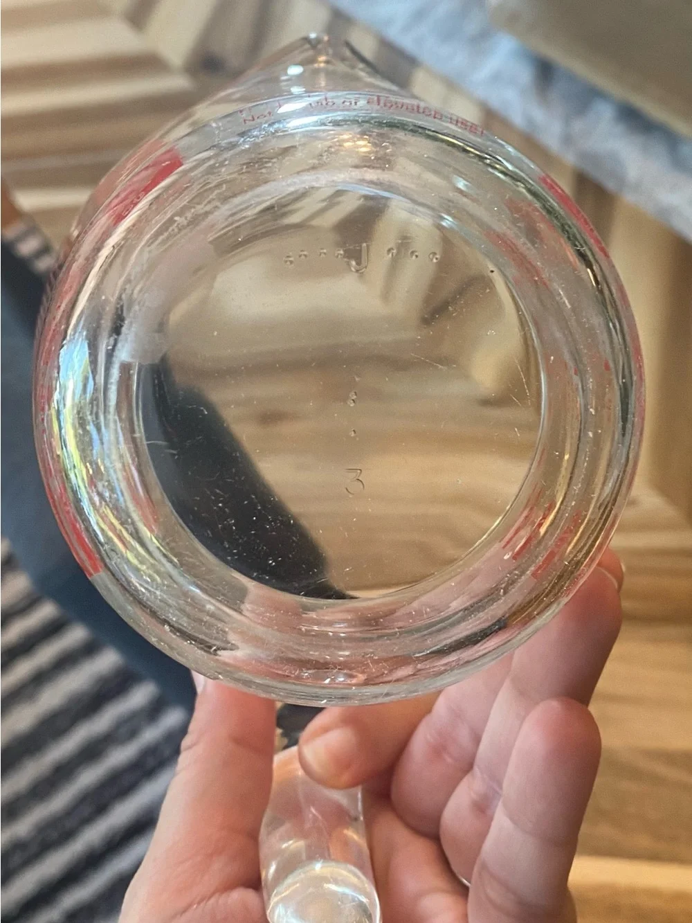 Pyrex cup clear